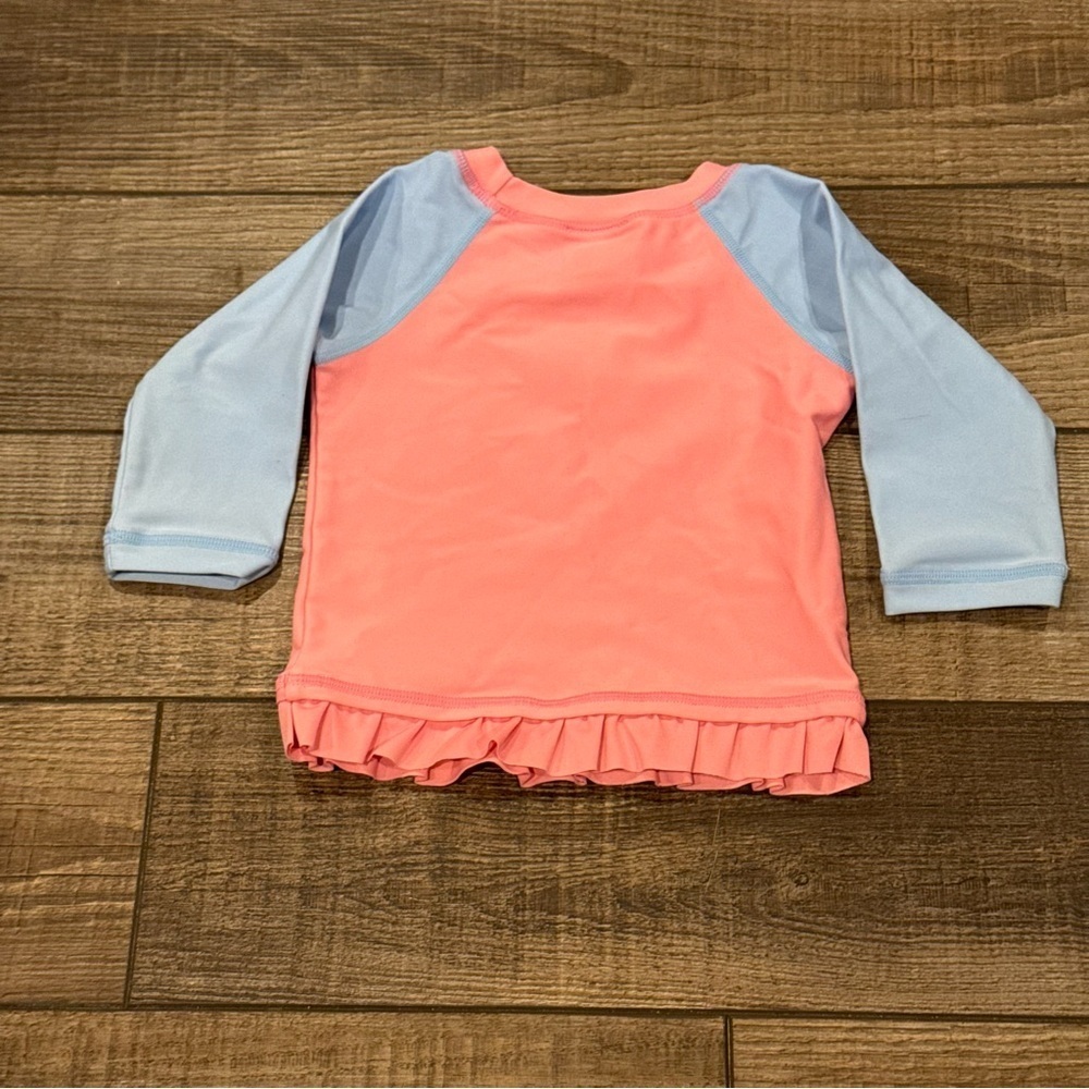 Hanna Andersson Baby Girl Snoopy Swimsuit Shirt Size 3-6 Months Pink Ruffle - Picture 4 of 13